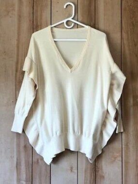 Women's Oversized Ruffled Sweater